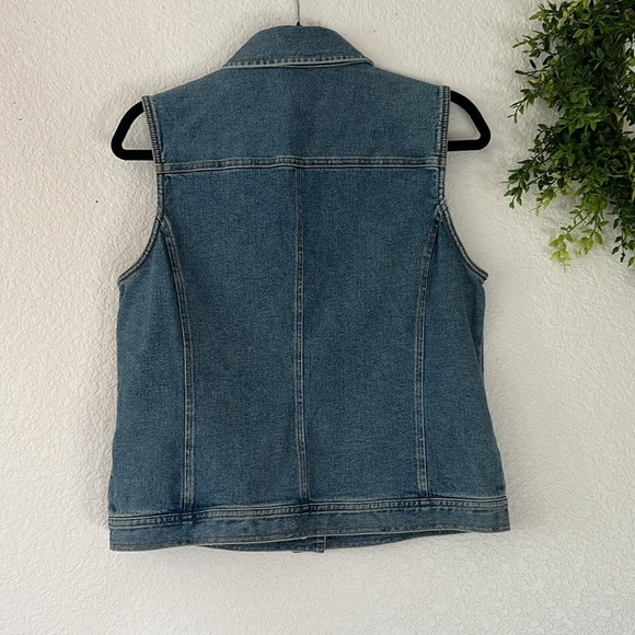 Nordstrom Women's Denim Vest Size Medium - Picture 4 of 8